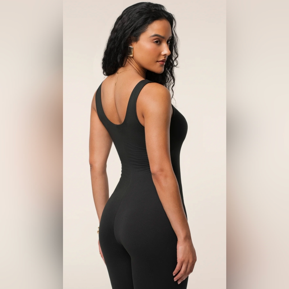 JLUXLABEL Black Alo Double Layer Jumpsuit Size Small - Picture 4 of 10